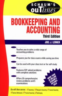 Schaum's Outline of Bookkeeping and Accounting, 3rd Edition