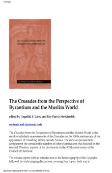 The Crusades from the Perspective of Byzantium and the Muslim World
