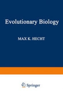Evolutionary Biology: Volume 21