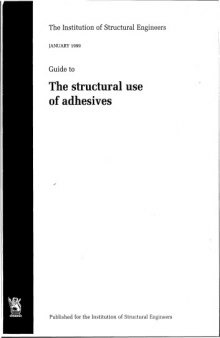 Guide to the structural use of adhesives  
