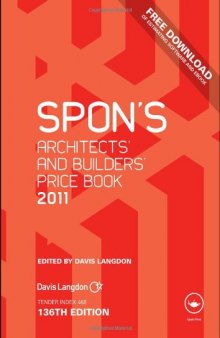 Spon's Architects' and Builders' Price, Book 2011  