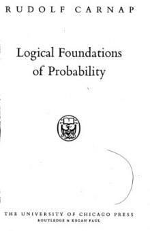 Logical foundations of probability
