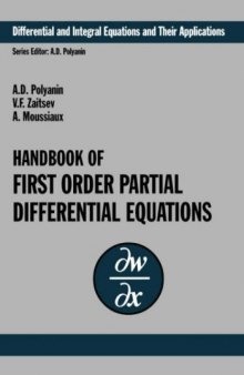 Handbook of first order partial differential equations