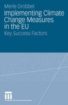 Implementing Climate Change Measures in the EU: Key Success Factors