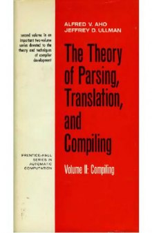 The theory of parsing, translation, and compiling