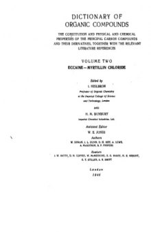 Dictionary of organic compounds. - Eccaine - myrtillin chrloride