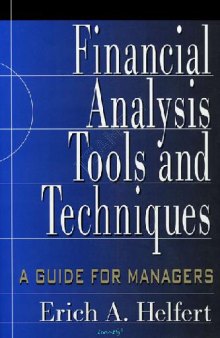 Financial Analysis Tools And Techniques A Guide For Managers