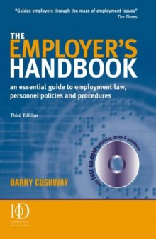 The Employer's Handbook: An Essential Guide to Employment Law, Personnel Policies and Procedures