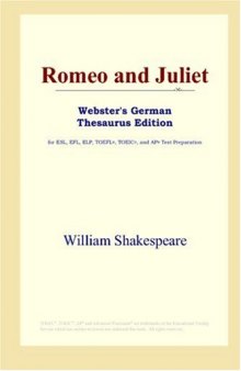 Romeo and Juliet (Webster's German Thesaurus Edition)