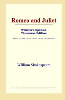 Romeo and Juliet (Webster's Spanish Thesaurus Edition)