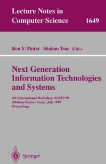 Next Generation Information Technologies and Systems: 4th International Workshop, NGITS’99 Zikhron-Yaakov, Israel, July 5–7, 1999 Proceedings