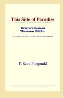This Side of Paradise (Webster's German Thesaurus Edition)