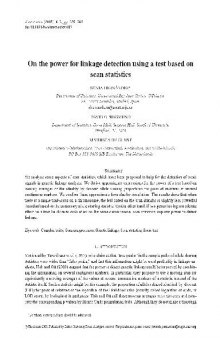 On the power for linkage detection using a test based on scan statistics
