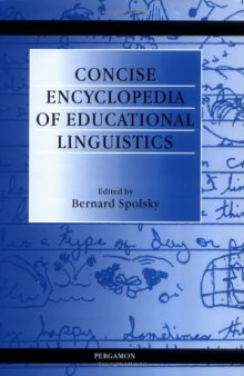 Concise Encyclopedia of Educational Linguistics