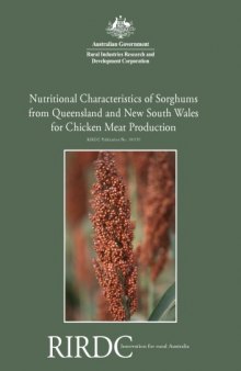 Nutritional Characteristics of Sorghums from Queensland and New South Wales for Chicken Meat Production