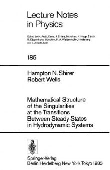 Mathematical Structure of Singularities at Transitions Between Steady States in Hydrodynamic Systems