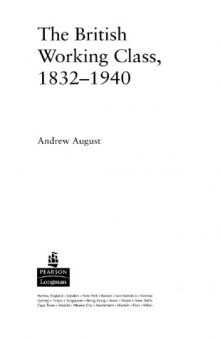The British working class, 1832-1940