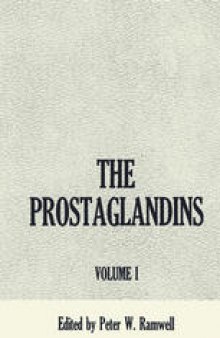 The Prostaglandins: Volume 1
