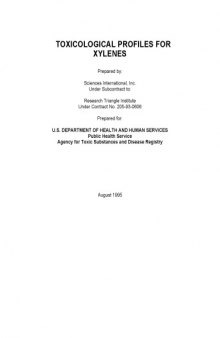 Toxicological profiles - Xylenes