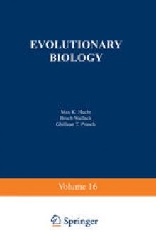 Evolutionary Biology: Volume 16