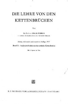 Die Lehre von den Kettenbruechen