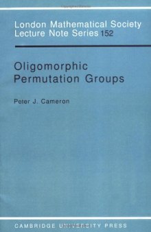 Oligomorphic permutation groups