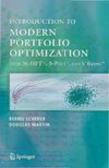 Introduction to Modern Portfolio Optimization with NuOPT, S-PLUS and S+Bayes