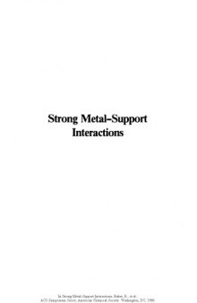 Strong Metal-Support Interactions