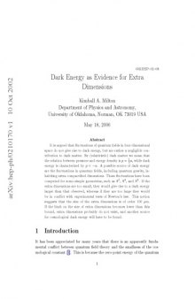 Dark Energy as Evidence for Extra Dimensions