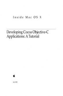 Inside Mac OS X - Developing Cocoa Objective-C Applications - A Tutorial