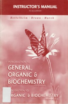 Instructors Manual to Introduction to General, Organic & Biochem. 6ed. and Introduction to Organic & Biochem. 4ed. (Harcourt Inc., 2001)