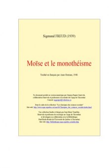 Moise et le monotheisme