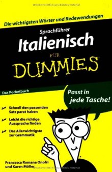 Sprachführer Italienisch für Dummies Das Pocketbuch