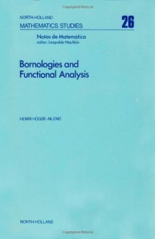 Bornologies and functional analysis: Introductory Course