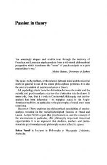 Passion in theory : conceptions of Freud and Lacan