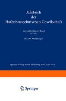 Jahrbuch der Hafenbautechnischen Gesellschaft: 1974/75