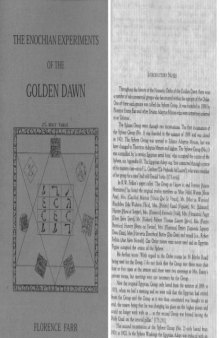 The Enochian Experiments of the Golden Dawn: Enochian Alphabet Clairvoyantly Examined (Golden Dawn Studies No 7)
