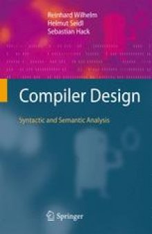 Compiler Design: Syntactic and Semantic Analysis