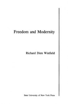 Freedom and Modernity