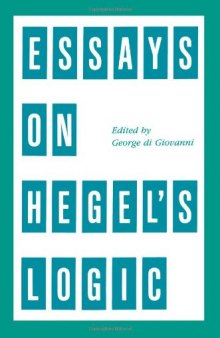Essays on Hegel's Logic