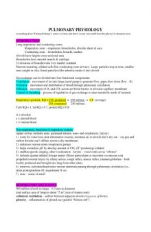 Pulmonary Physiology - Study-Notes