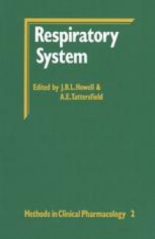 Methods in Clinical Pharmacology—Respiratory System