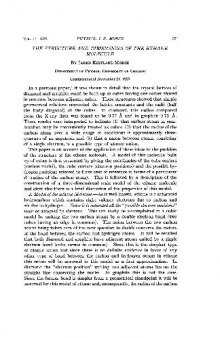 The Structure and Dimensions of the Ethane Molecule