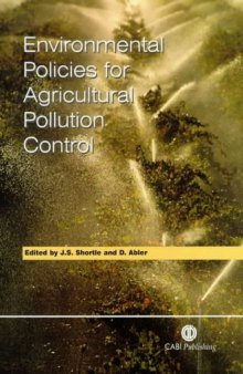 Environmental Policies for Agricultural Pollution Control (Cabi Publishing)