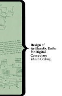 Design of Arithmetic Units for Digital Computers