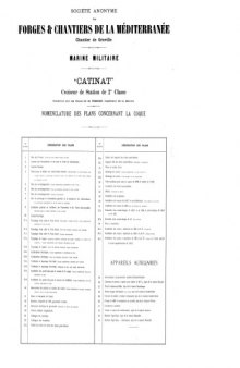 Чертежи кораблей французского флота: CATINAT 1896