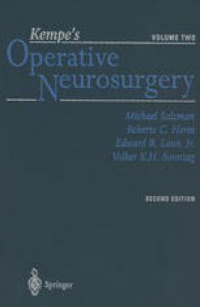 Kempe’s Operative Neurosurgery: Volume Two Posterior Fossa, Spinal and Peripheral Nerve