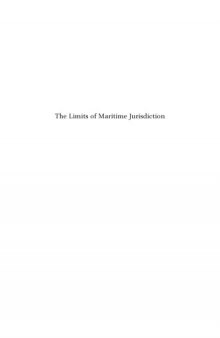 The Limits of Maritime Jurisdiction
