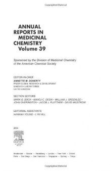 Annual Reports in Medicinal Chemistry, Vol. 39