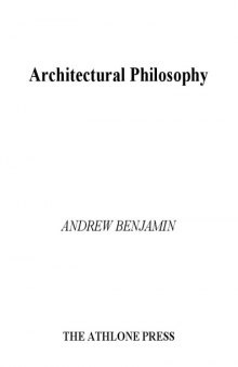 Architectural Philosophy